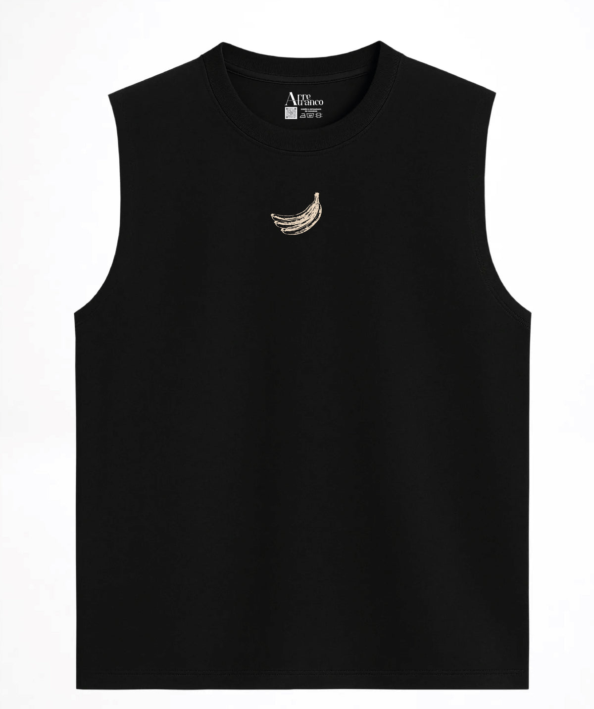 Camiseta oversize sin mangas "Platanera"