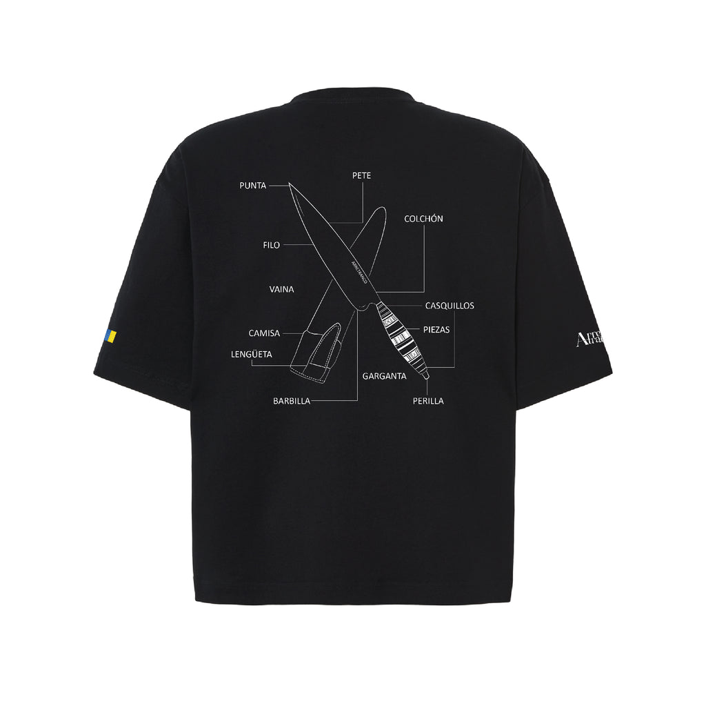 Camiseta oversize cropped "Naife"