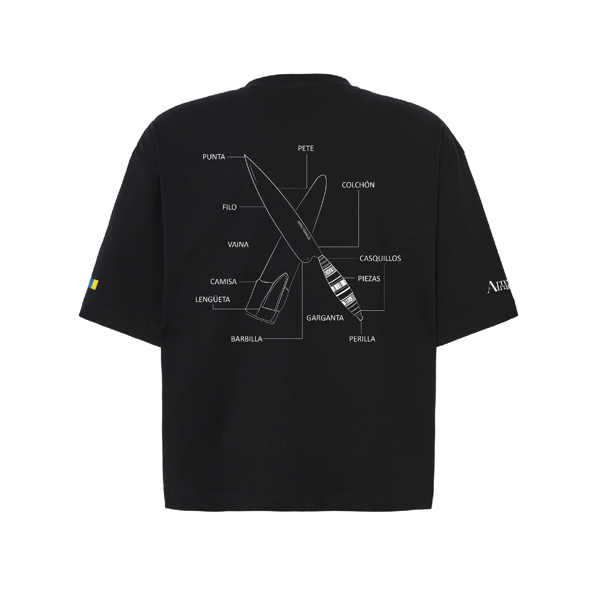 Camiseta oversize cropped "Naife"