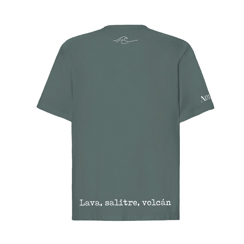 Camiseta oversieze "Lava, salitre y volcán"