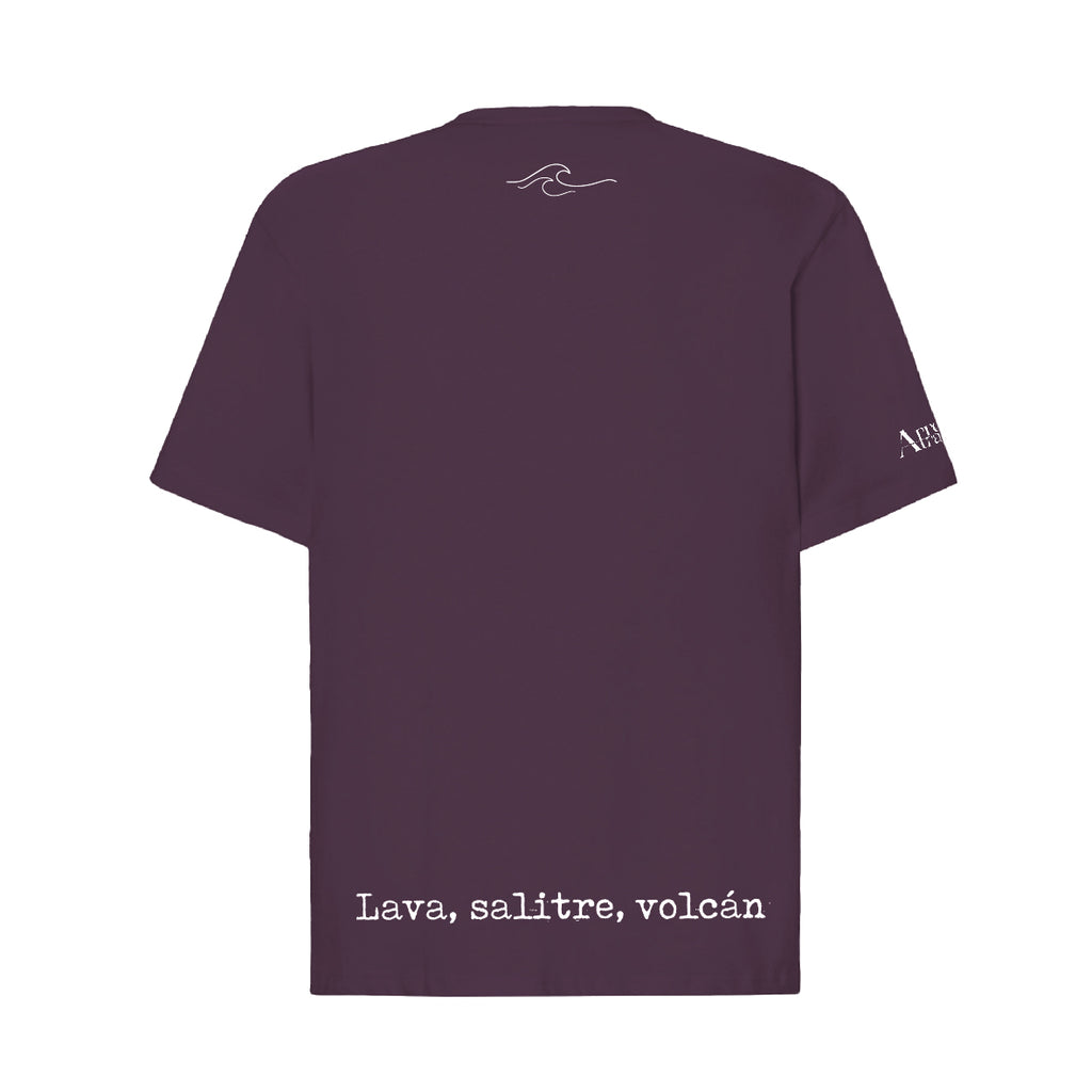 Camiseta oversieze "Lava, salitre y volcán"