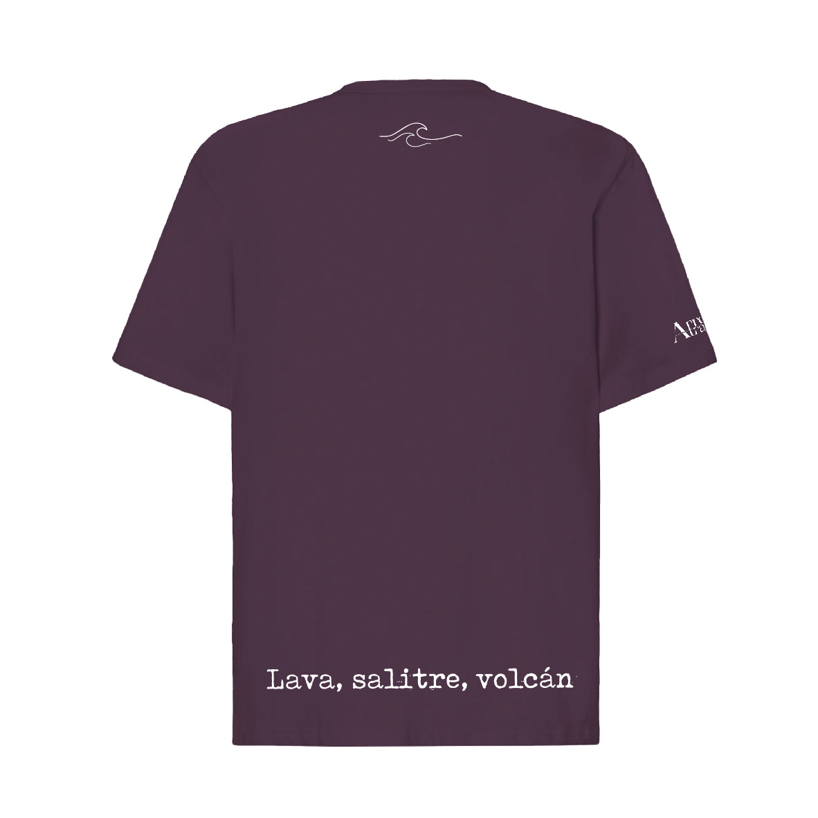 Camiseta oversieze "Lava, salitre y volcán"