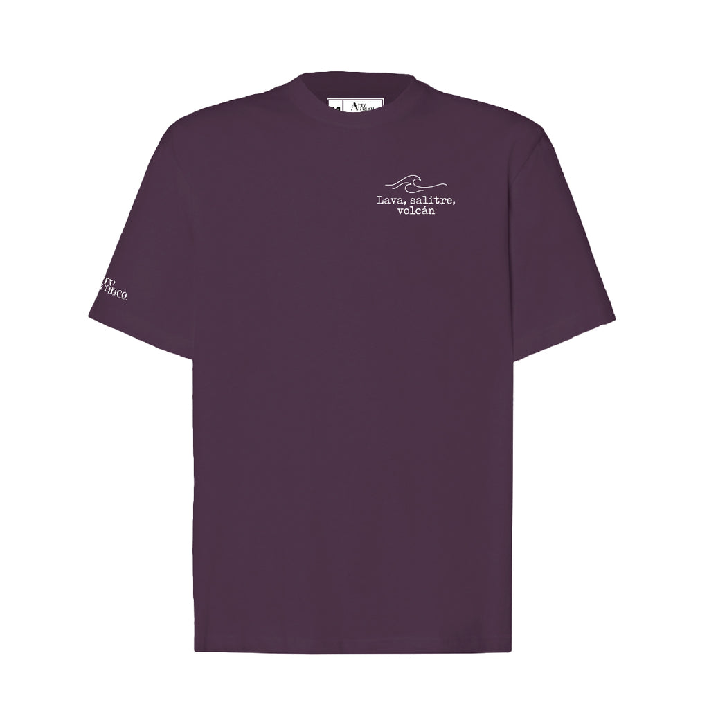 Camiseta oversieze "Lava, salitre y volcán"
